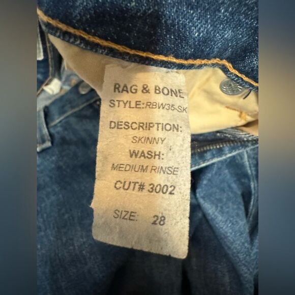 Rag & Bone Skinny Jeans Women’s Size 28 - Picture 4 of 4